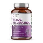 Suplemento Purity Labs Pure Trans-Resveratrol + Quercetina 1500 mg 90 cápsulas