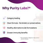 Suplemento Purity Labs Pure Trans-Resveratrol + Quercetina 1500 mg 90 cápsulas