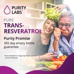 Suplemento Purity Labs Pure Trans-Resveratrol + Quercetina 1500 mg 90 cápsulas