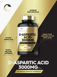 Suplemento Carlyle de ácido D-aspártico en cápsulas de 3000 mg, 180 unidades