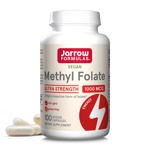 Suplemento de folato de metilo de Jarrow Formulas, 1000 mcg, 100 cápsulas