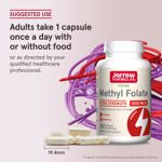 Suplemento de folato de metilo de Jarrow Formulas, 1000 mcg, 100 cápsulas