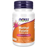 Suplementos NOW de folato de metilo, 5000 mcg, biodisponibilidad superior