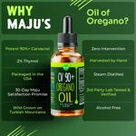 Gotas de aceite de orégano MAJU Potent 90% + Carvacrol 30 ml
