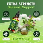 Gotas de aceite de orégano MAJU Potent 90% + Carvacrol 30 ml