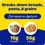 Suplemento Enzymedica GlutenEase para enzimas digestivas 60 cápsulas