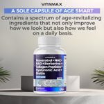 Suplemento Vitamax, resveratrol NAD+, berberina y ácido hialurónico
