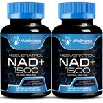 Suplemento WELLNESS LABSRX NAD 1500 mg con resveratrol 90 cápsulas