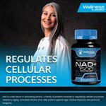 Suplemento WELLNESS LABSRX NAD 1500 mg con resveratrol 90 cápsulas