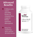 Suplemento Bariatric Advantage Ultra Multi con hierro 270 cápsulas
