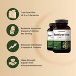 Suplemento NatureBell Berberine 1500 mg 480 cápsulas vegetarianas