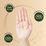 Suplemento NatureBell Berberine 1500 mg 480 cápsulas vegetarianas