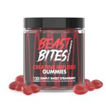 Creatina Infused Bites BEAST BITES sabor a fresa, 30 unidades