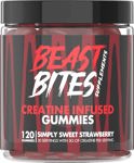 Creatina Infused Bites BEAST BITES sabor a fresa, 30 unidades