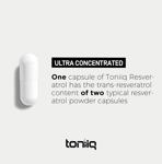 Suplemento de resveratrol Toniiq de ultra alta pureza 600 mg