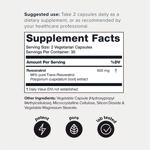Suplemento de resveratrol Toniiq de ultra alta pureza 600 mg