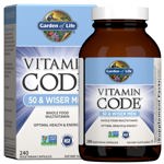 Multivitamínico Garden of Life Vitamin Code 50+ para hombres, 240 cápsulas