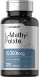 Suplemento Horbaach de L-metilfolato, 1500 mcg, 120 cápsulas