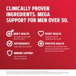 Suplemento multivitamínico GNC Mega Men 50 Plus 60 tabletas