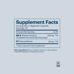 Suplemento ELYSIUM Basis NAD+ 250 mg con pterostilbeno 50 mg 60