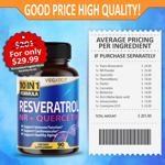 Suplemento VEGATOT Resveratrol 1500 mg con quercetina NMN 90 C