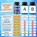 Suplemento VEGATOT Resveratrol 1500 mg con quercetina NMN 90 C