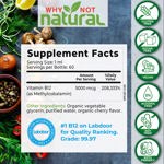 Suplemento Why Not de vitamina B12 orgánica natural de 5000 mcg