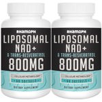 Suplemento Rhamoph Liposomal NAD+ 800 mg con trans-resveratrol