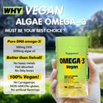 Suplementos VEGEPOWER Vegan Omega-3 Algas DHA 2000 mg 90% Soft