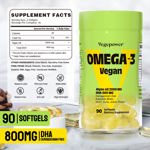 Suplementos VEGEPOWER Vegan Omega-3 Algas DHA 2000 mg 90% Soft