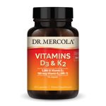 Suplemento Dr. Mercola con vitaminas D3 y K2 30 cápsulas