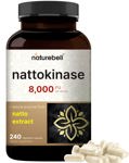 Suplemento NatureBell Nattokinase 8,000 FU 240 cápsulas