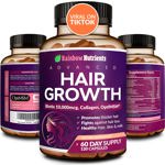 Vitaminas para el crecimiento del cabello, Rainbow Nutrients, biotina, 10,000 mcg, mujeres