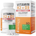 Complemente la vitamina K2 (MK7) de Bronson con D3 Extra Strength