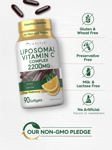 Suplemento de vitamina C liposomal Carlyle, 2200 mg, 90 cápsulas blandas