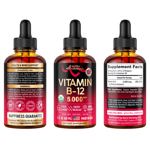 Suplemento NUTRAHARMONY de vitamina B12 en gotas sublinguales de 5000 mcg