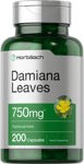 Suplemento Horbäach Damiana Leaf 750 mg | 200 cápsulas