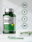 Suplemento Horbäach Damiana Leaf 750 mg | 200 cápsulas