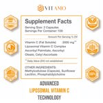 Suplemento ALMO de vitamina C liposomal 2000 mg 300 cápsulas