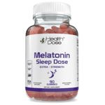 Suplemento para dormir, dosis saludables, melatonina, 6 mg, gomitas, 90 gomitas