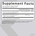 Suplemento Sports Research con vitamina D3 + K2 vegana 5000 UI