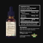 (paquete de 2) Vitamina D3 K2 líquida de 5000 UI con aceite MCT Omega 3 de 60 ml
