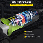 Lijadora De Banda Mophorn 800w Velocidad Variable Para Tuber