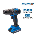 Taladro Percutor Logus 20v Brushless 13mm 2 Velocidades
