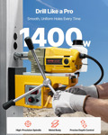 Taladro Magnético Vevor 1400 W Portátil Con 11 Brocas Y Velo