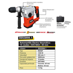Rotomartillo Demoledor Dowen Pagio Sds Max 1250w Tecnofast