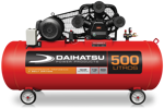 Compresor de aire trifásico Tricilindrico 500 litros 10 HP doble salida DAIHATSU