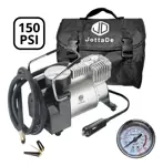 Inflador Compresor De Aire Portátil JD Street 103 Manómetro 12v  Con Bolso