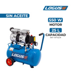 Compresor Odontologico Logus 25lt 550w Silencioso Sin Aceite