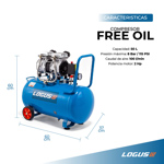 Compresor Odontologico 50 Lts 1500w Silencioso Sin Aceite